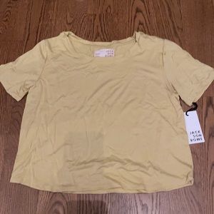 Jackson Rowe crop top in a wheat colour